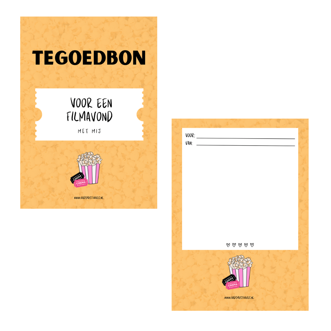Tegoedbon voor een filmavond