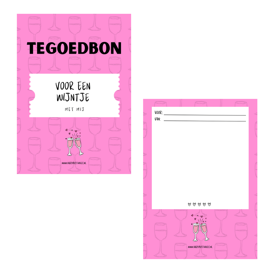 Tegoedbon voor een wijntje