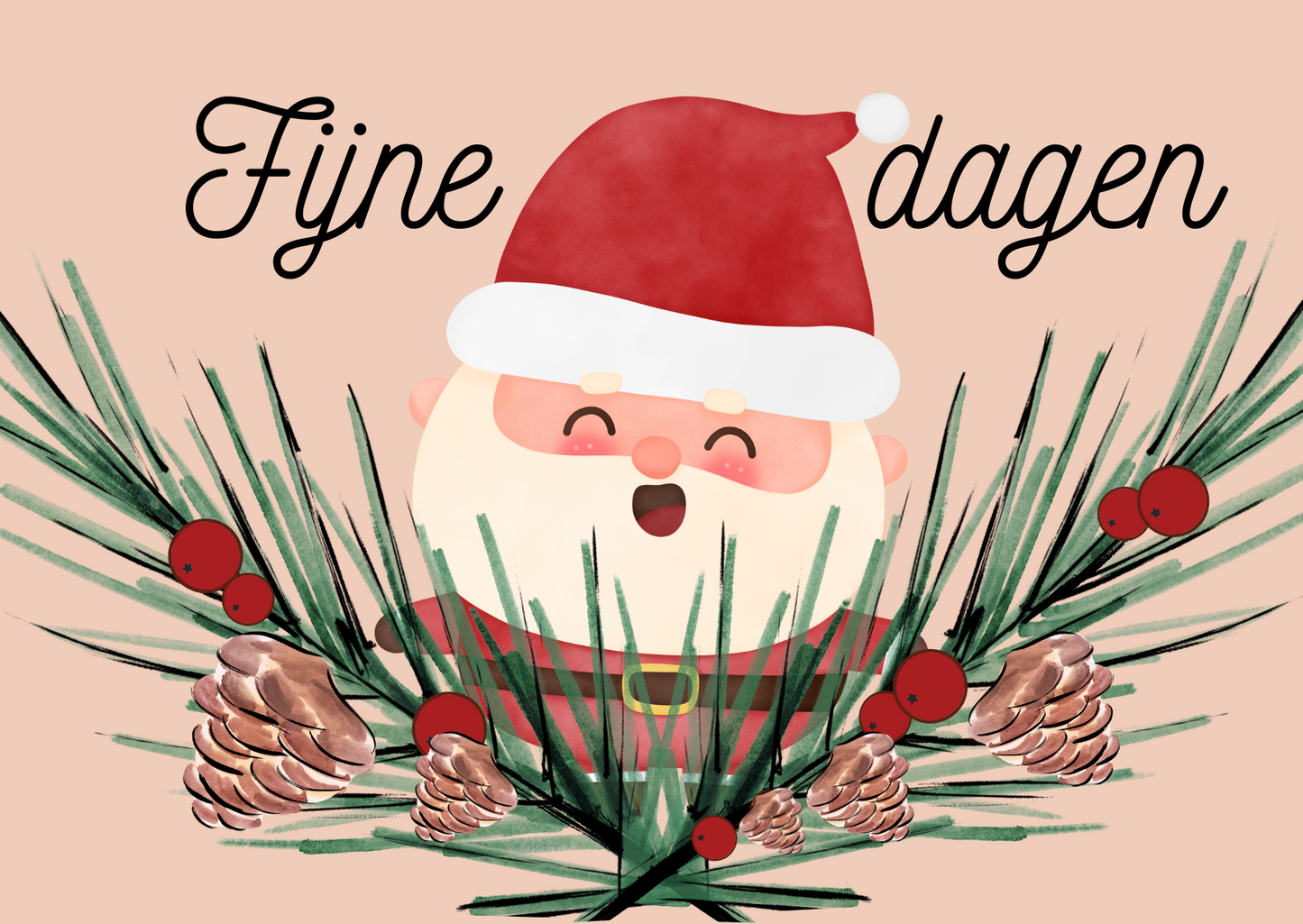Kerstkaart kerstman