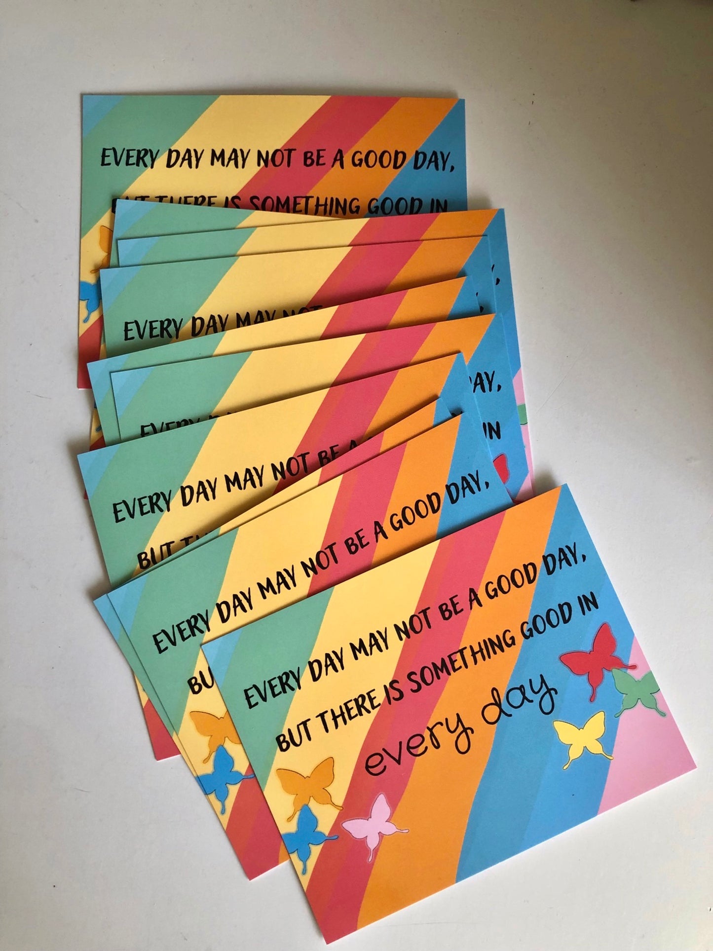 Kaart met quote every day