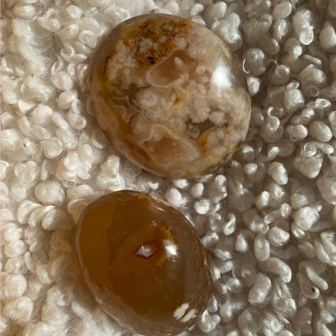 Bloem agaat handsteen