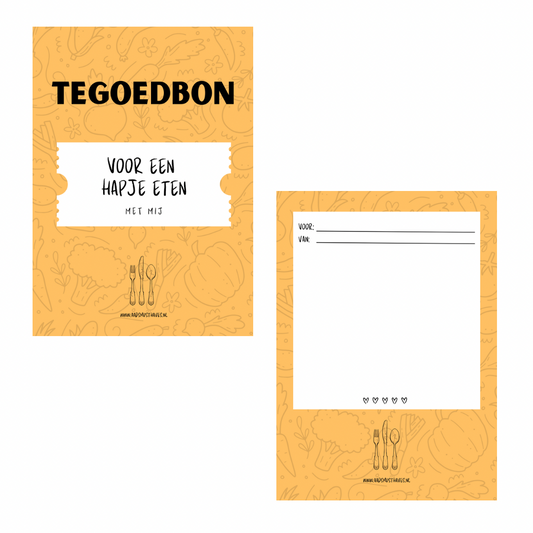 Tegoedbon voor een hapje eten