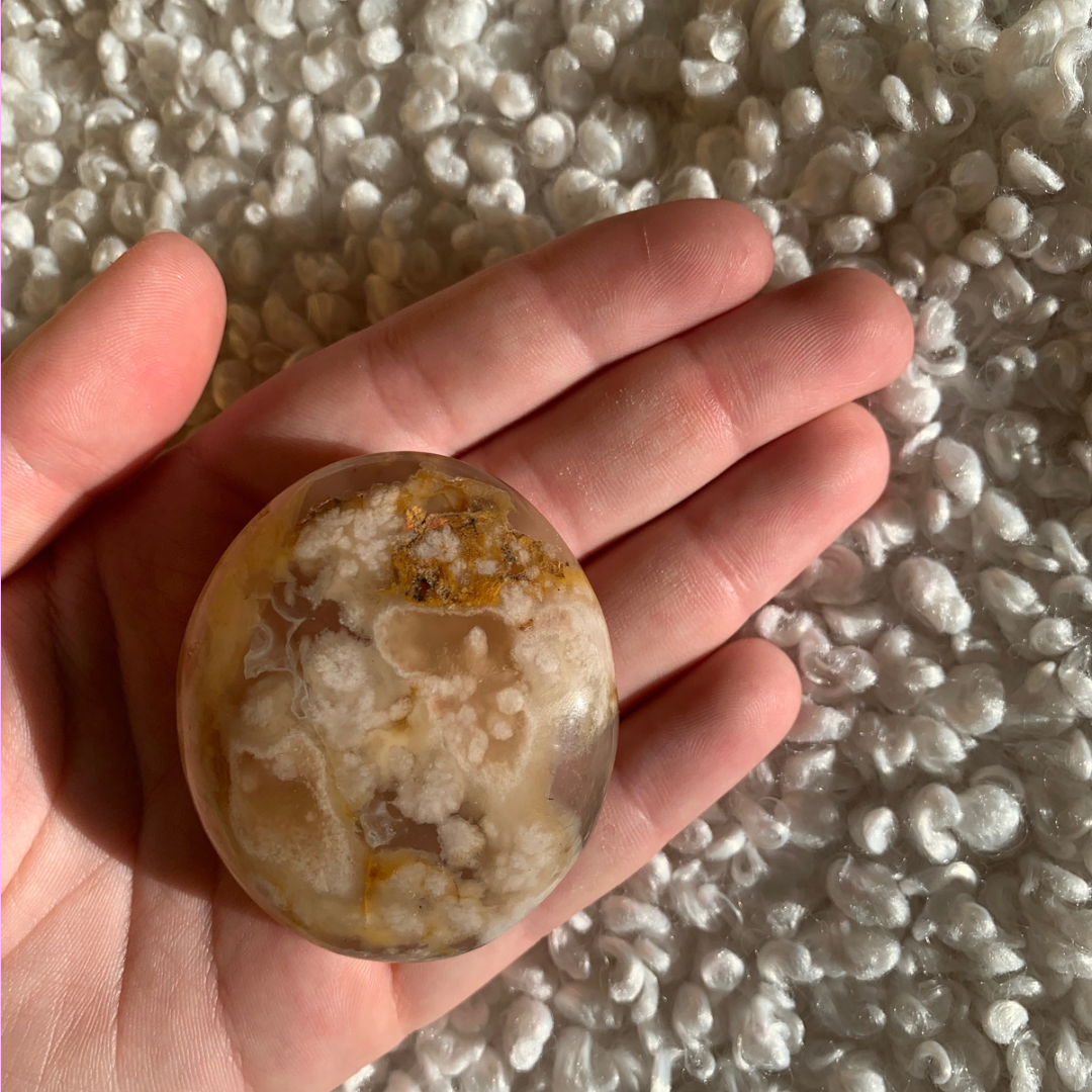 Bloem agaat handsteen