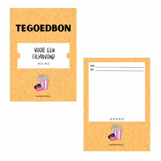 Tegoedbon voor een filmavond