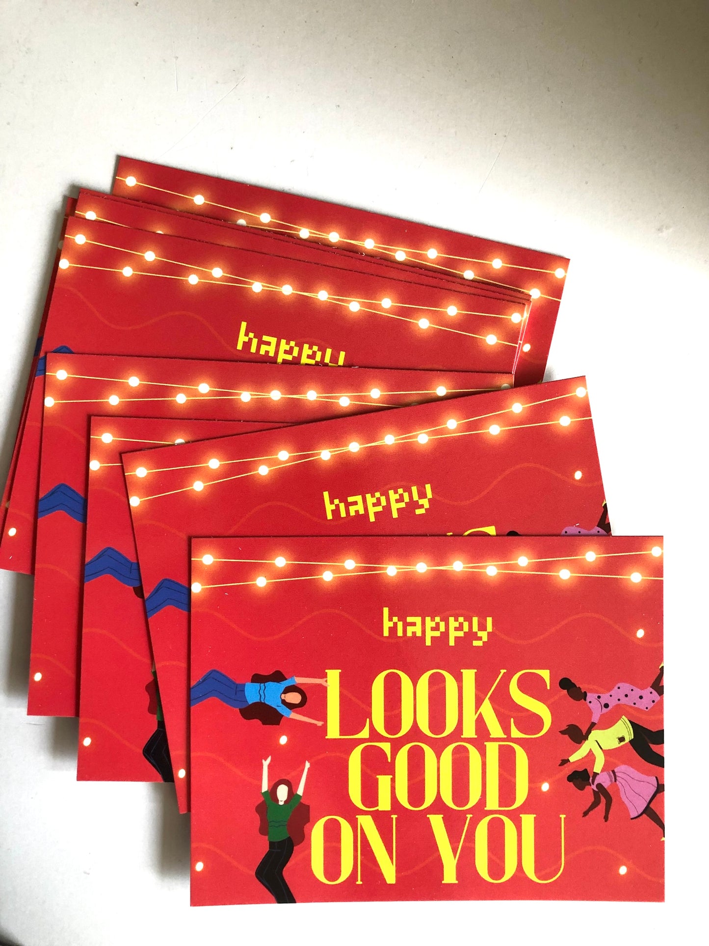 Kaart met quote happy