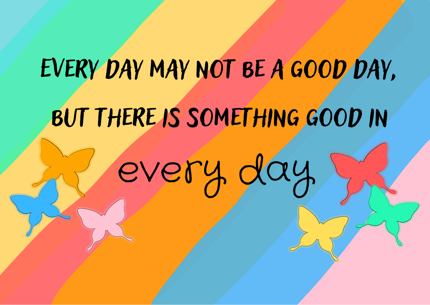 Kaart met quote every day