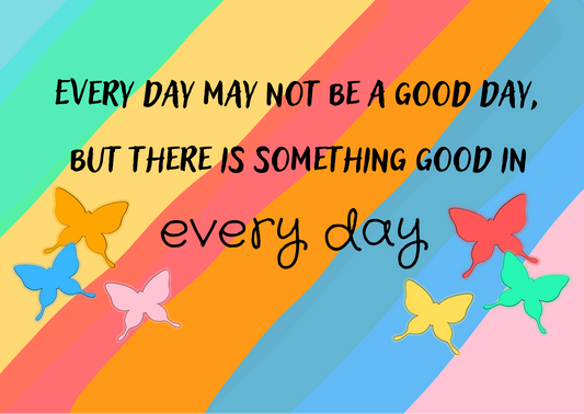 Kaart met quote every day