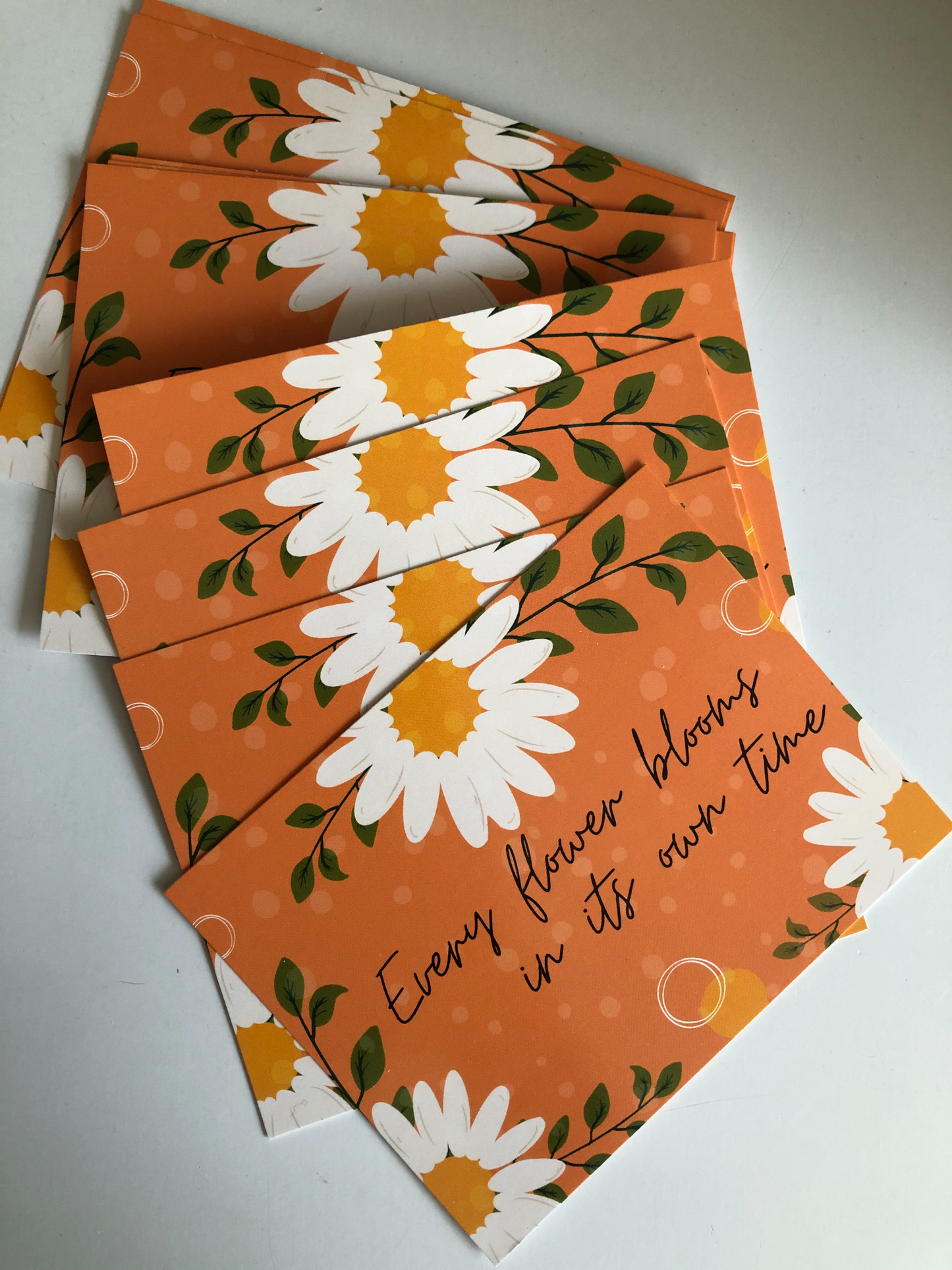 Kaart met quote flower