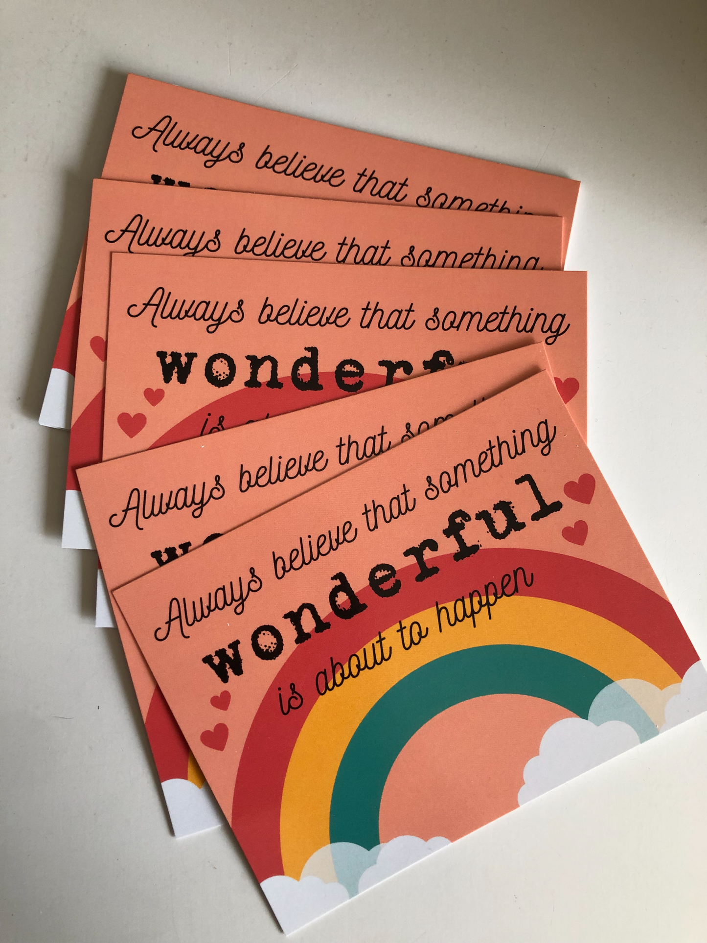 Kaart met quote wonderful